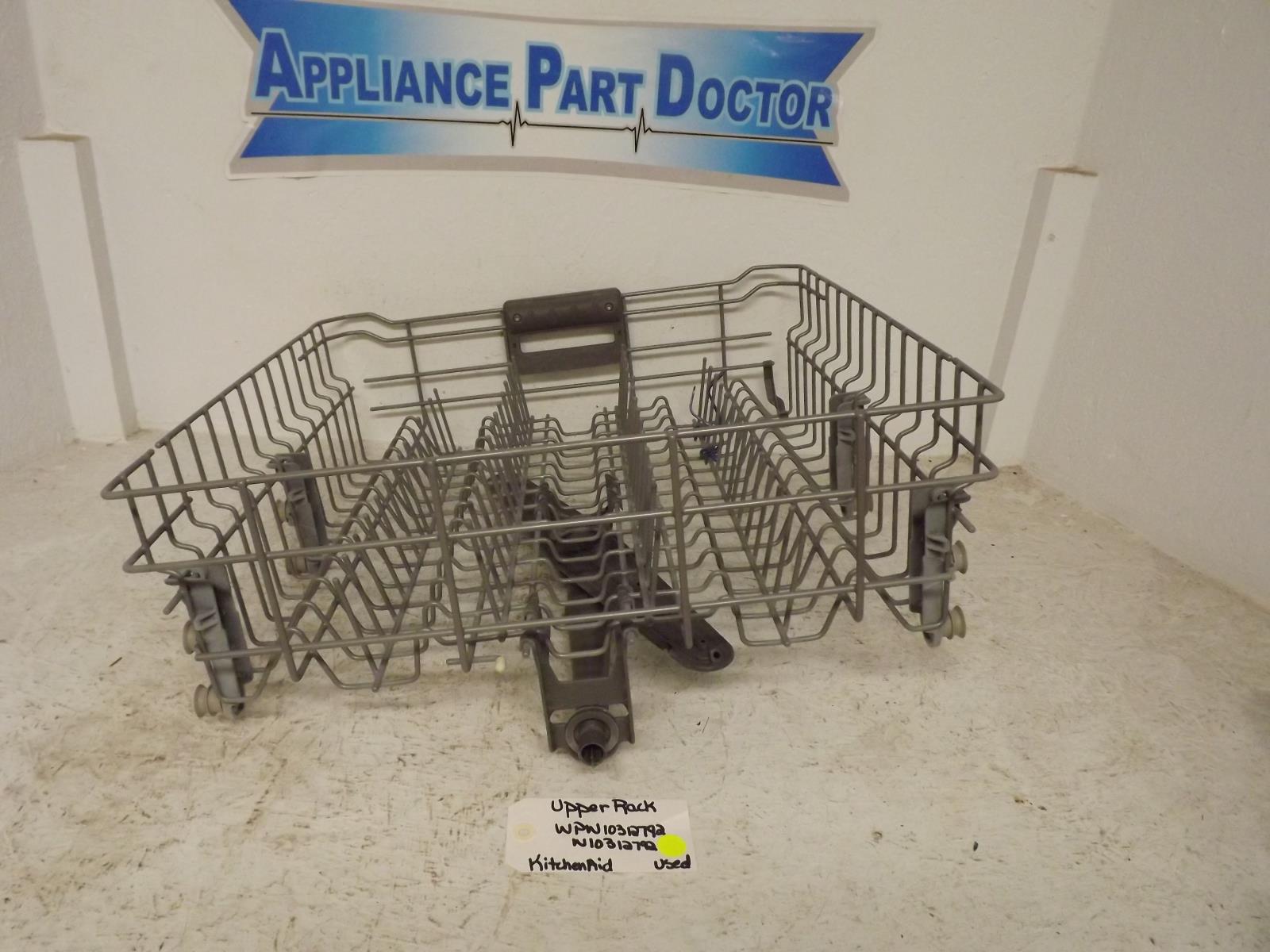 KitchenAid Dishwasher WPW10312792 W10312792 Upper Rack Used KitchenAid Dishwasher WPW10312792 W10312792 Upper Rack Used